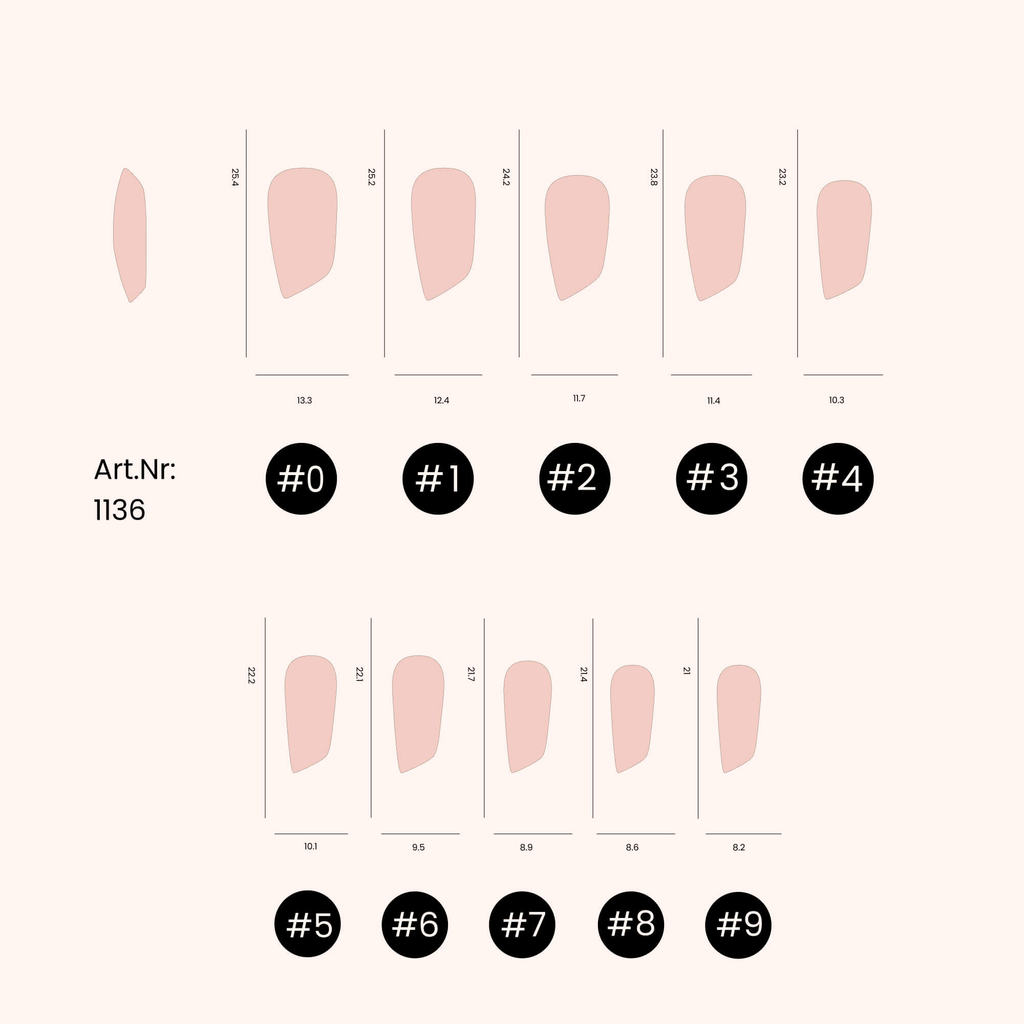 Tipsy żelowe Lipstick Shape 500 w pudełku