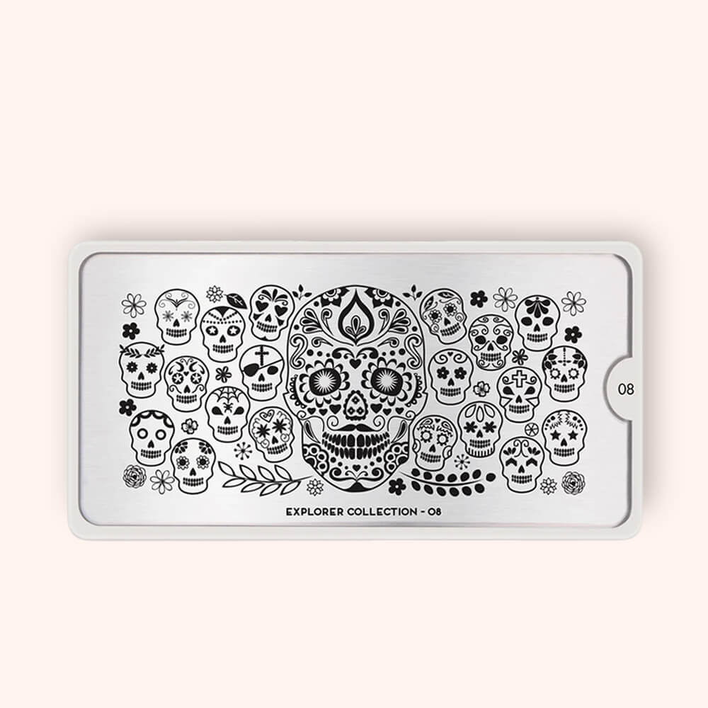 Płytka do stampingu MoYou Stamping Plate Explorer 08