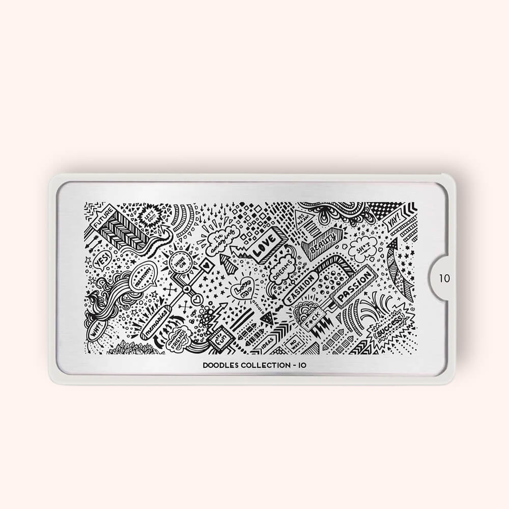 Płytka do stampingu MoYou Stamping Plate Doodles 10