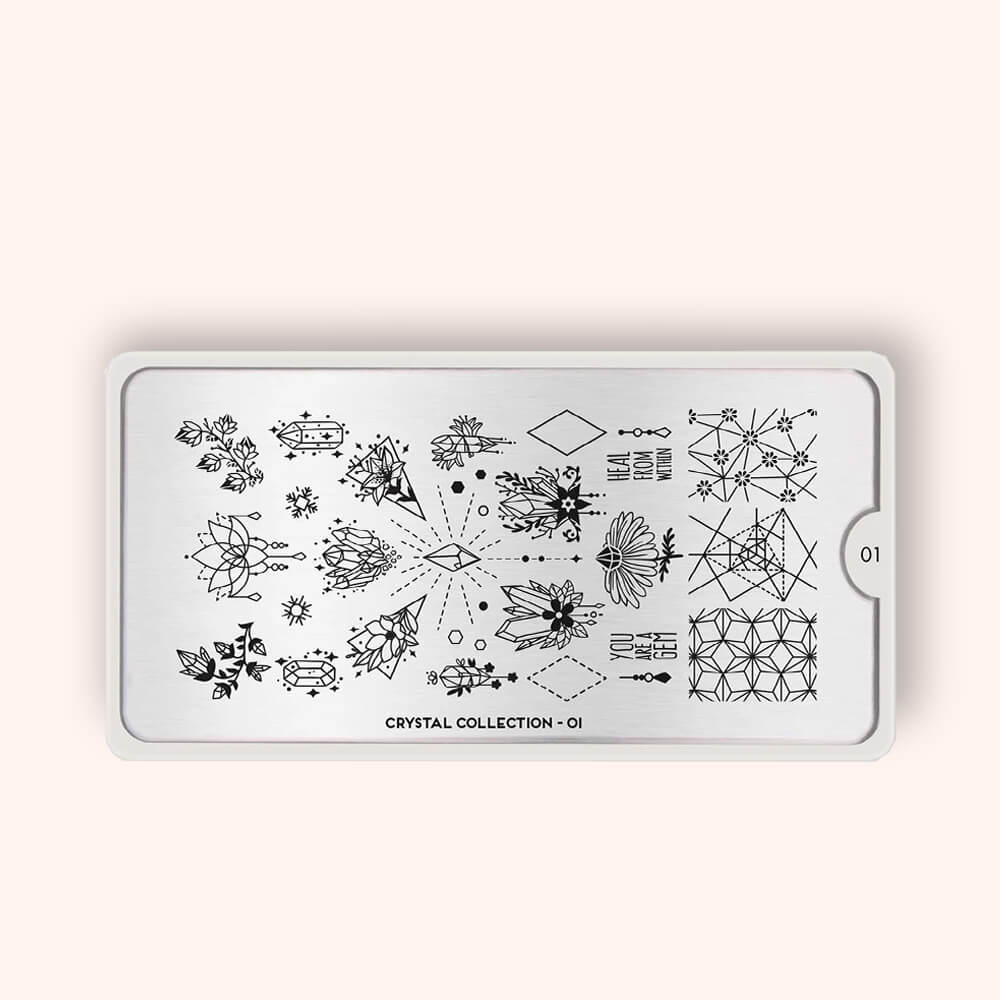 Płytka do stampingu MoYou Stamping Plate Crystal 01