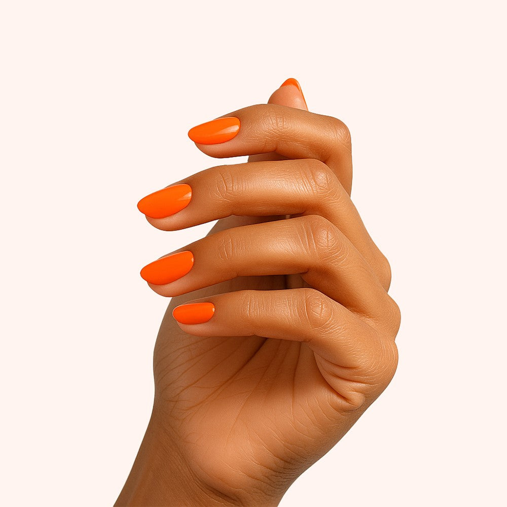 Gel Polish Shellac Neon Orange
