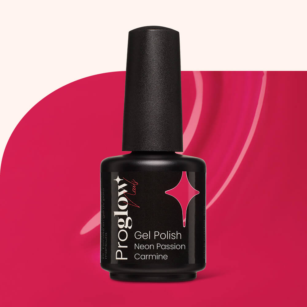 Gel Polish Shellac Neon Passion Carmine