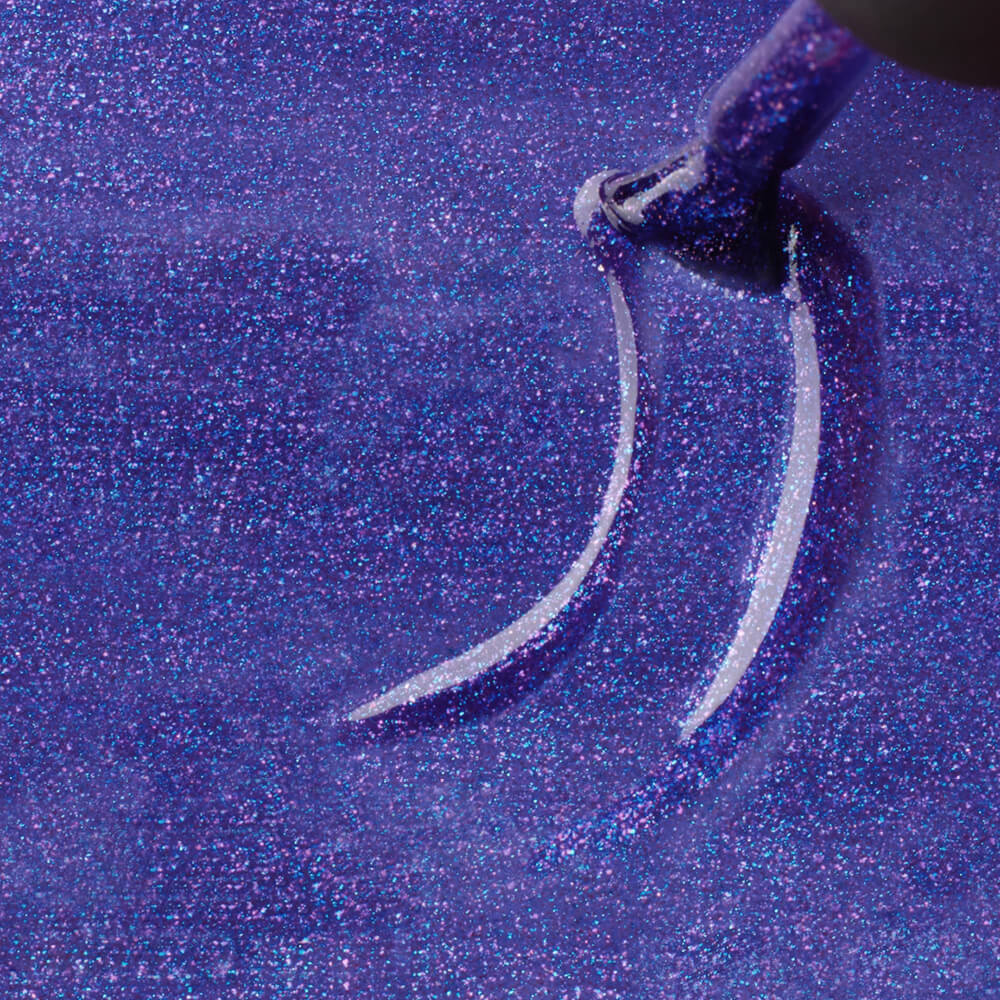 Gel Polish Shellac Purple Blue Glitter