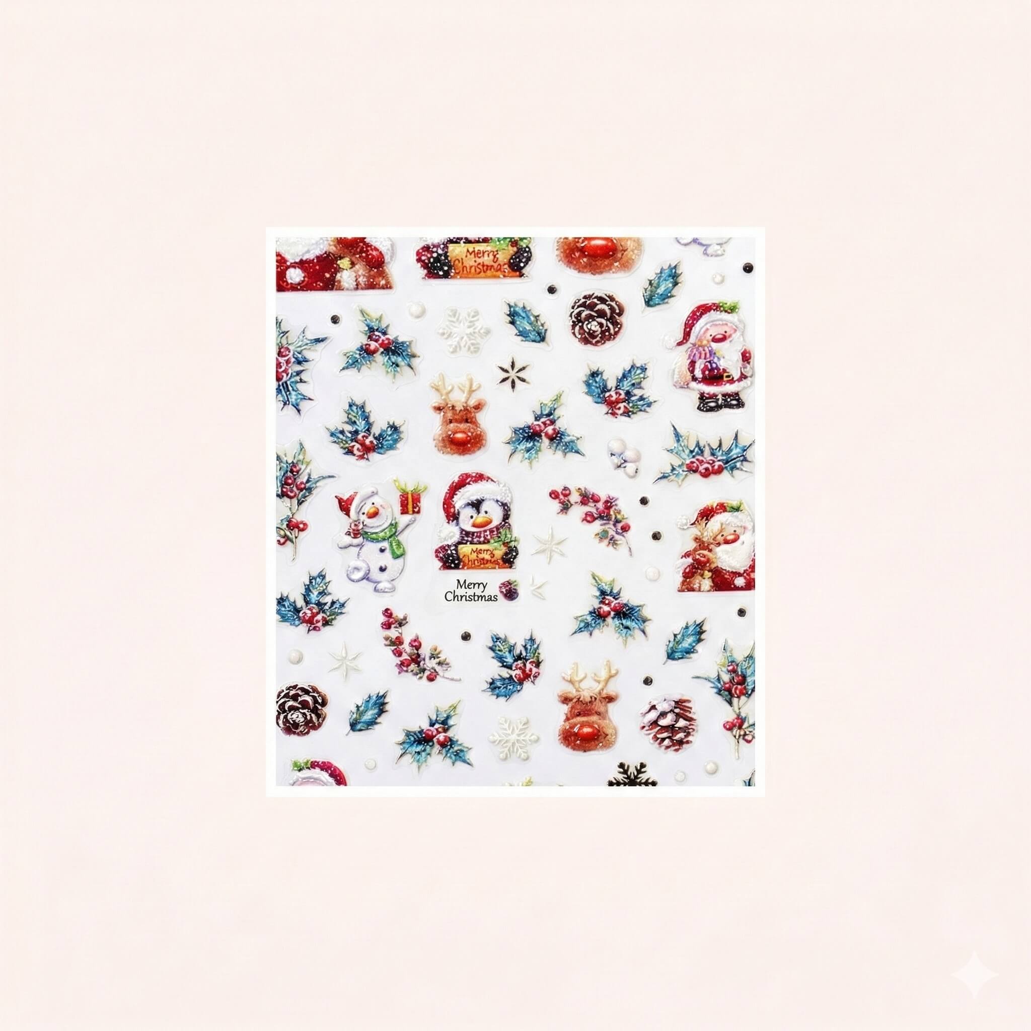 Naklejki na paznokcie 5D Sticker Christmas 1