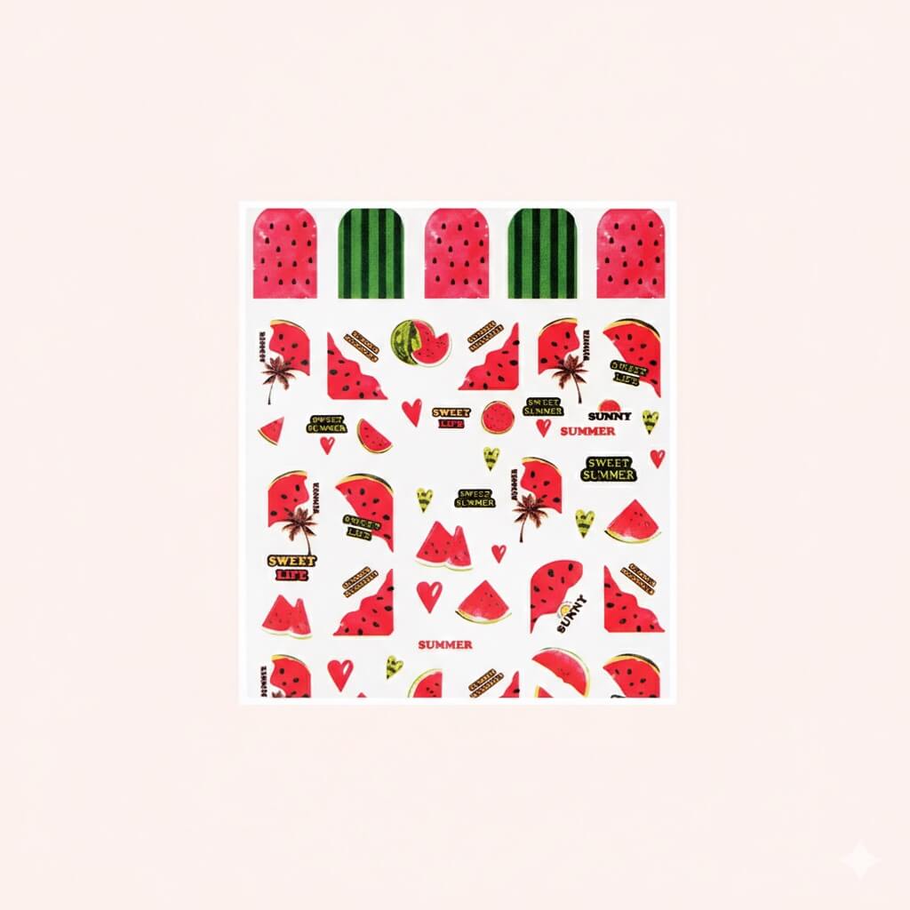 Naklejki na paznokcie Watermelon
