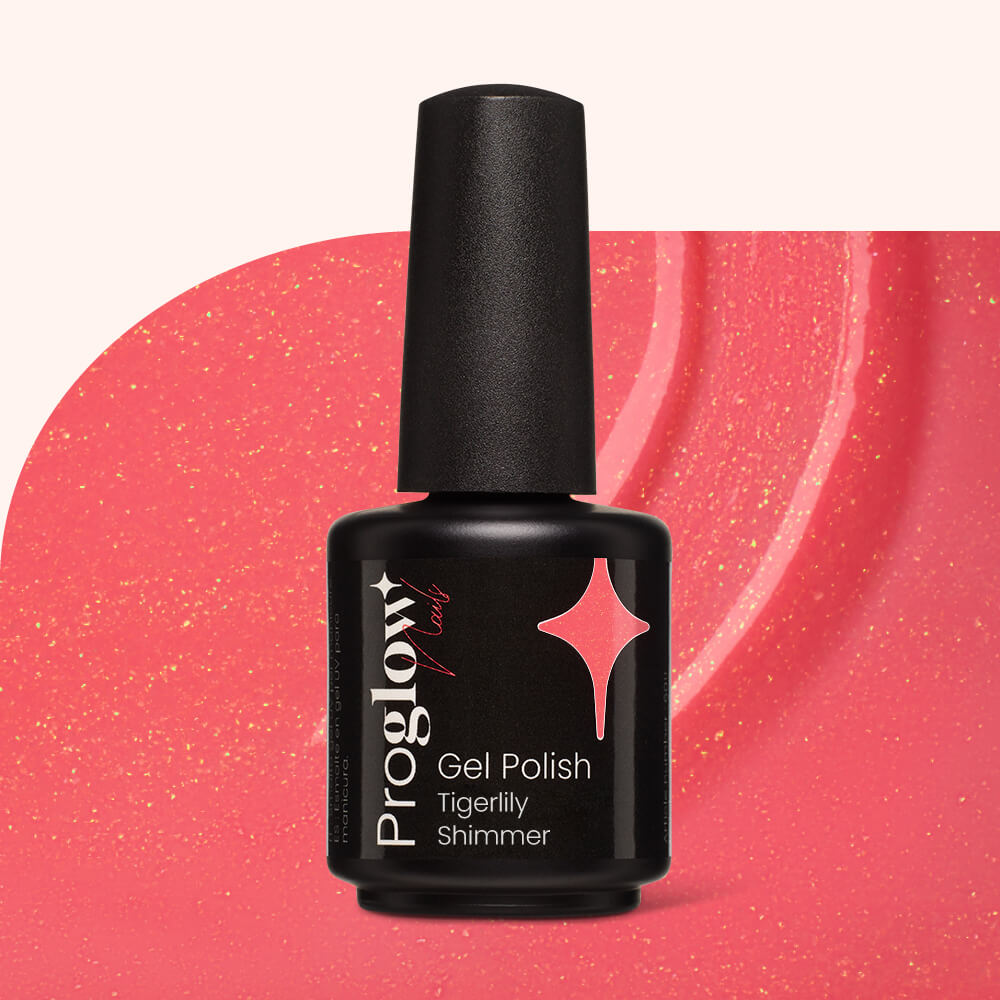 Gel Polish Shellac Tigerlily Shimmer