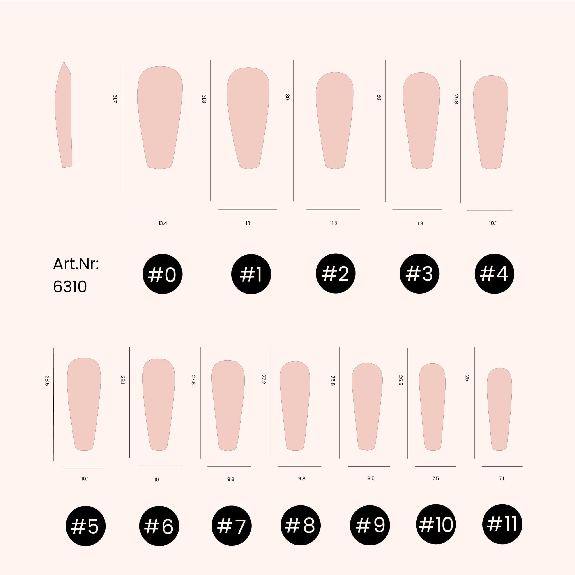 Popits Coffin Shape 120pcs clear