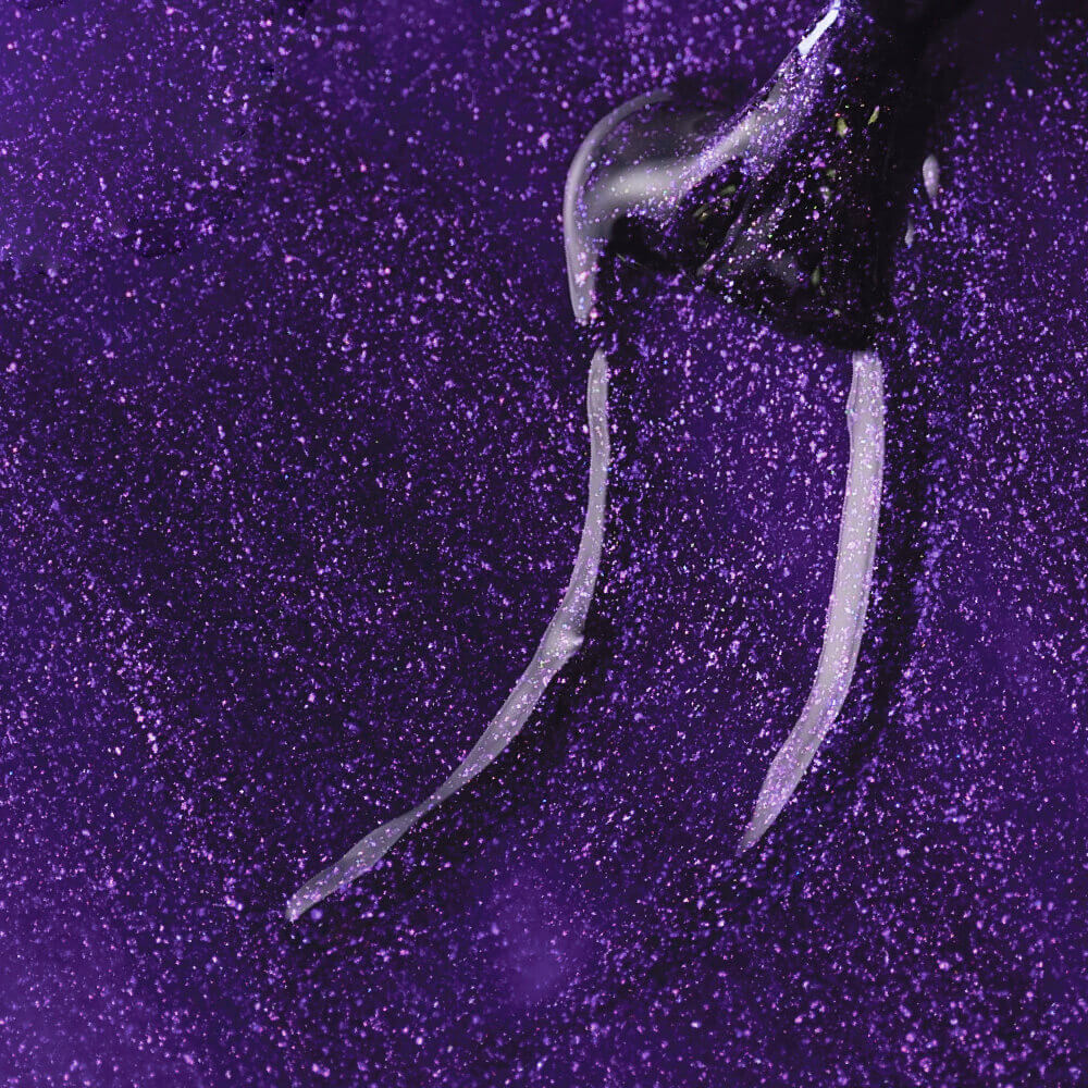 Lakier hybrydowy Gel Polish Glitter Grape