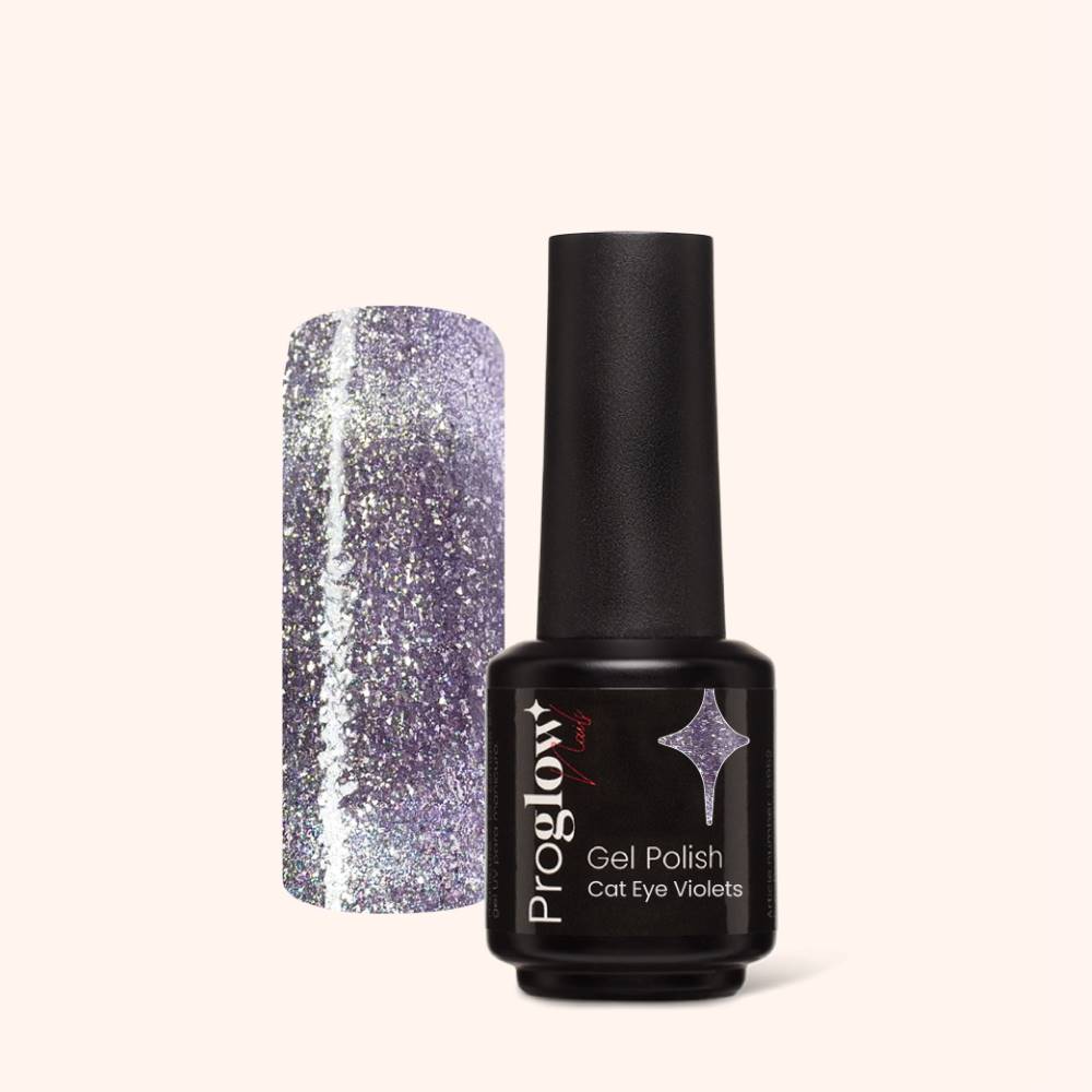 Lakier hybrydowy Gel Polish Cat Eye Violets