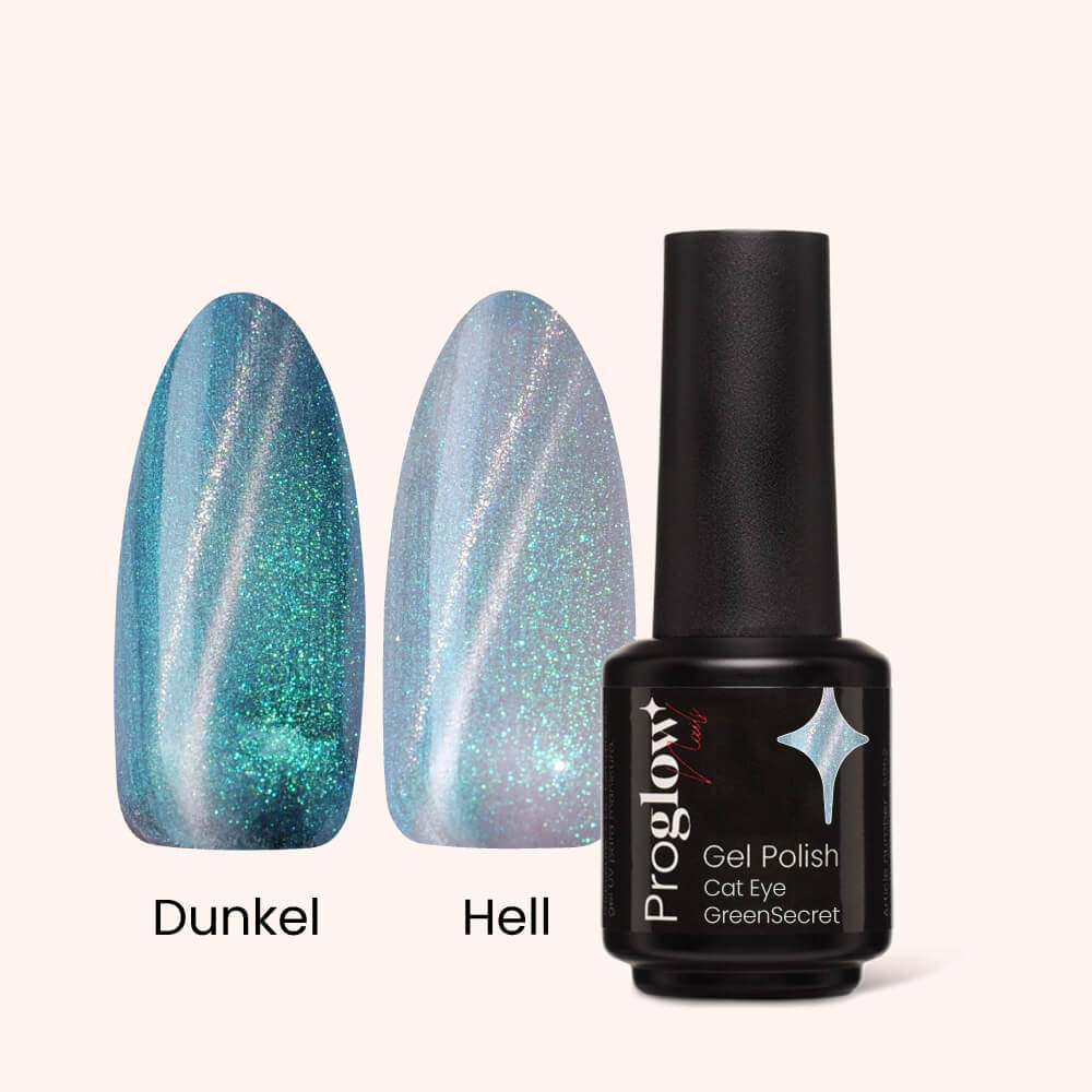 Lakier hybrydowy Cat Eye Green Secret