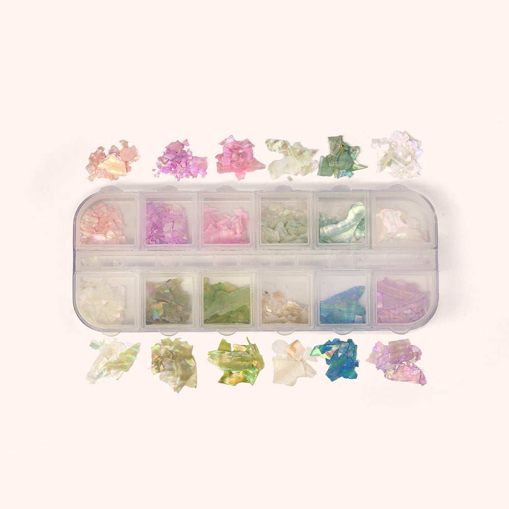 Color Seashell Flakes – pastelowe płatki muszli do nail art