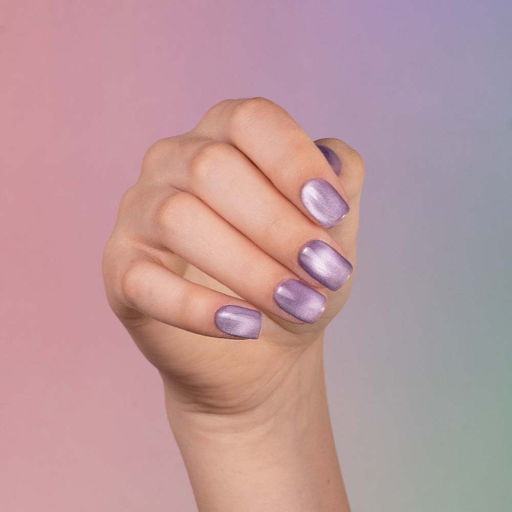 Lakier hybrydowy Crystal Cat Eye Violet