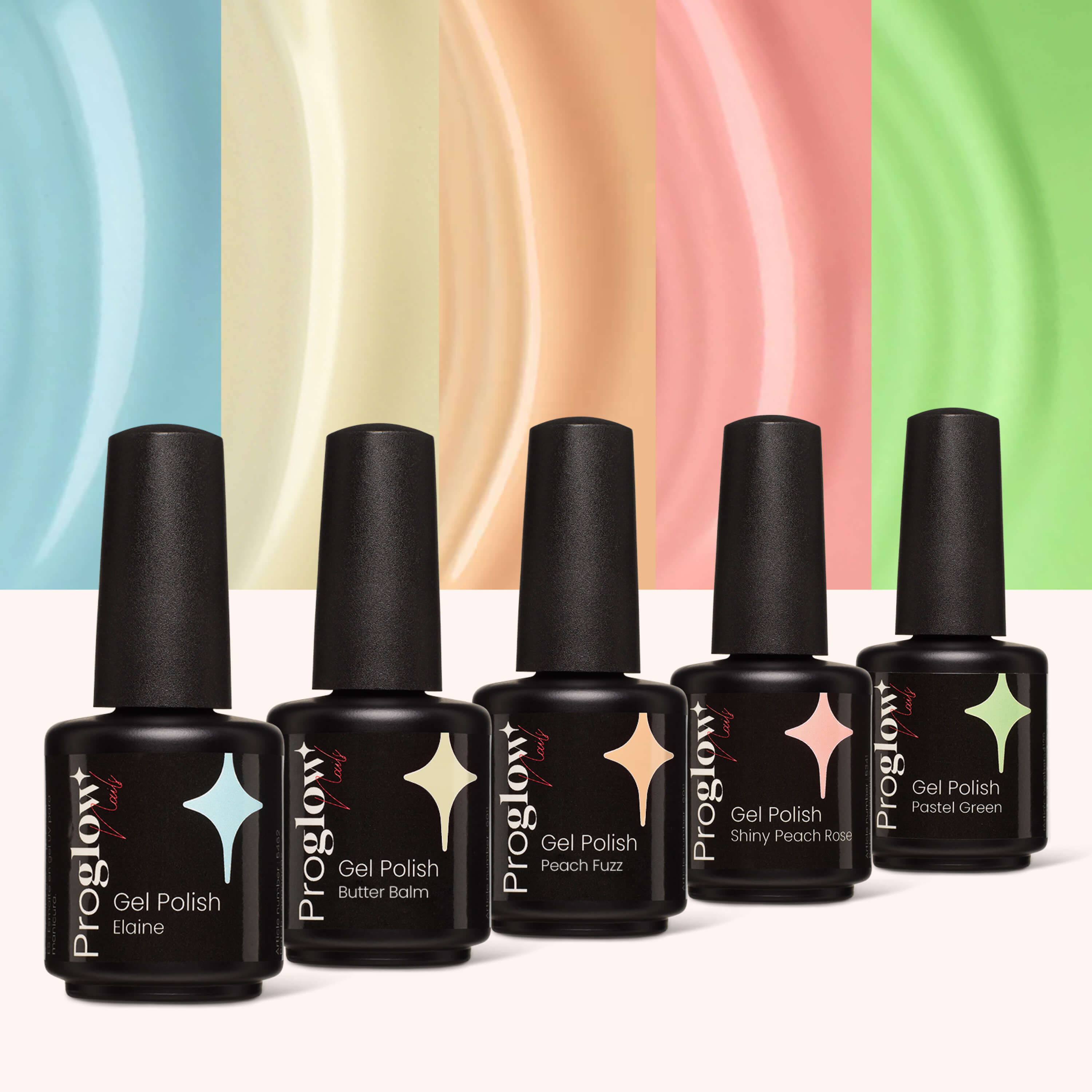 Zestaw Lakierów hybrydowych Pastelowe Kolory