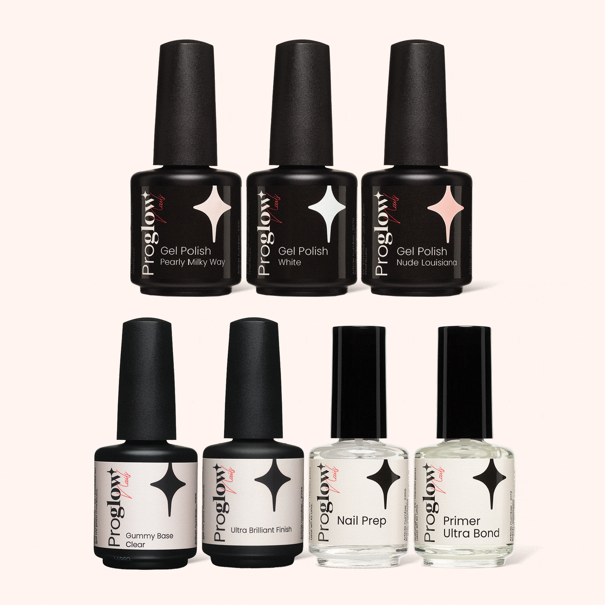 Zestaw produktów do manicure Proglow Essentials Set Custom