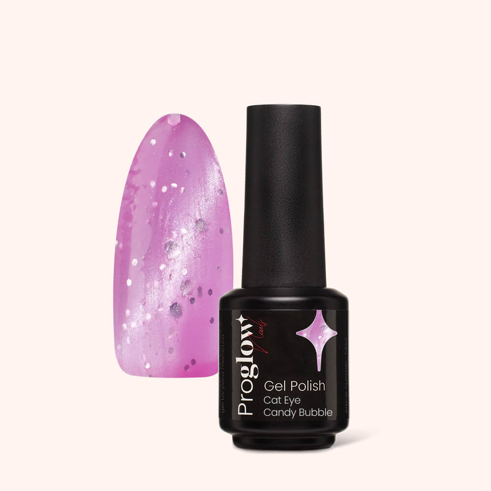 Gel Polish Shellac Cat Eye Candy Bubble
