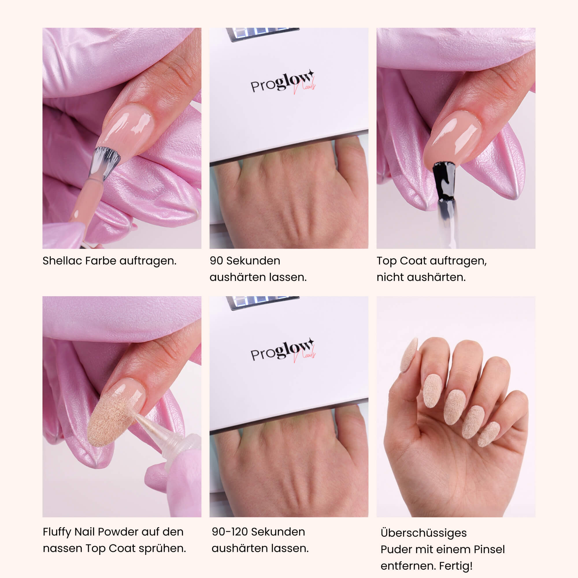 Fluffy Nail Powder Black – efekt zamszu 5g