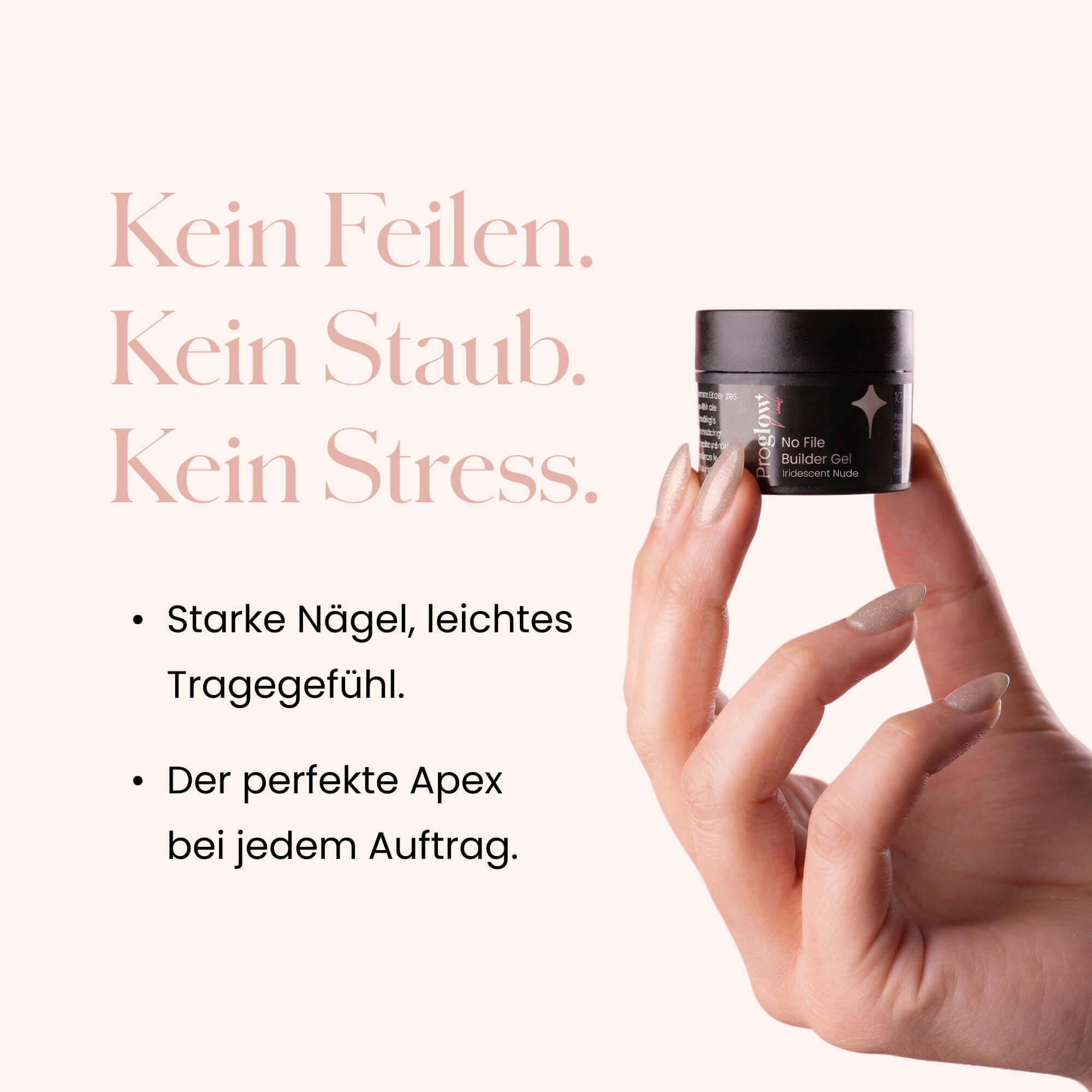 No File Builder Gel Iridescent Nude