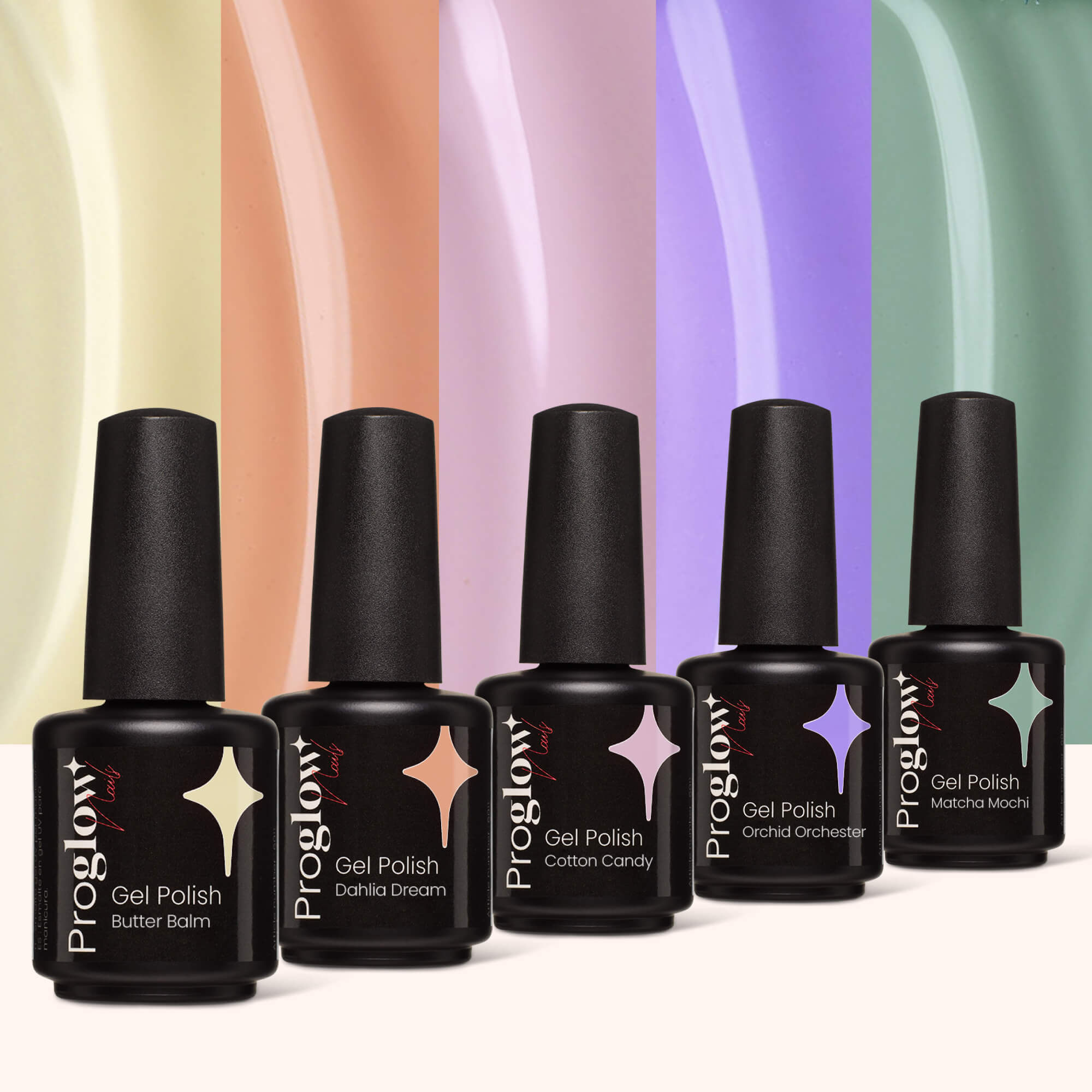 Zestaw lakierów hybrydowych Flower Field Gel Polish