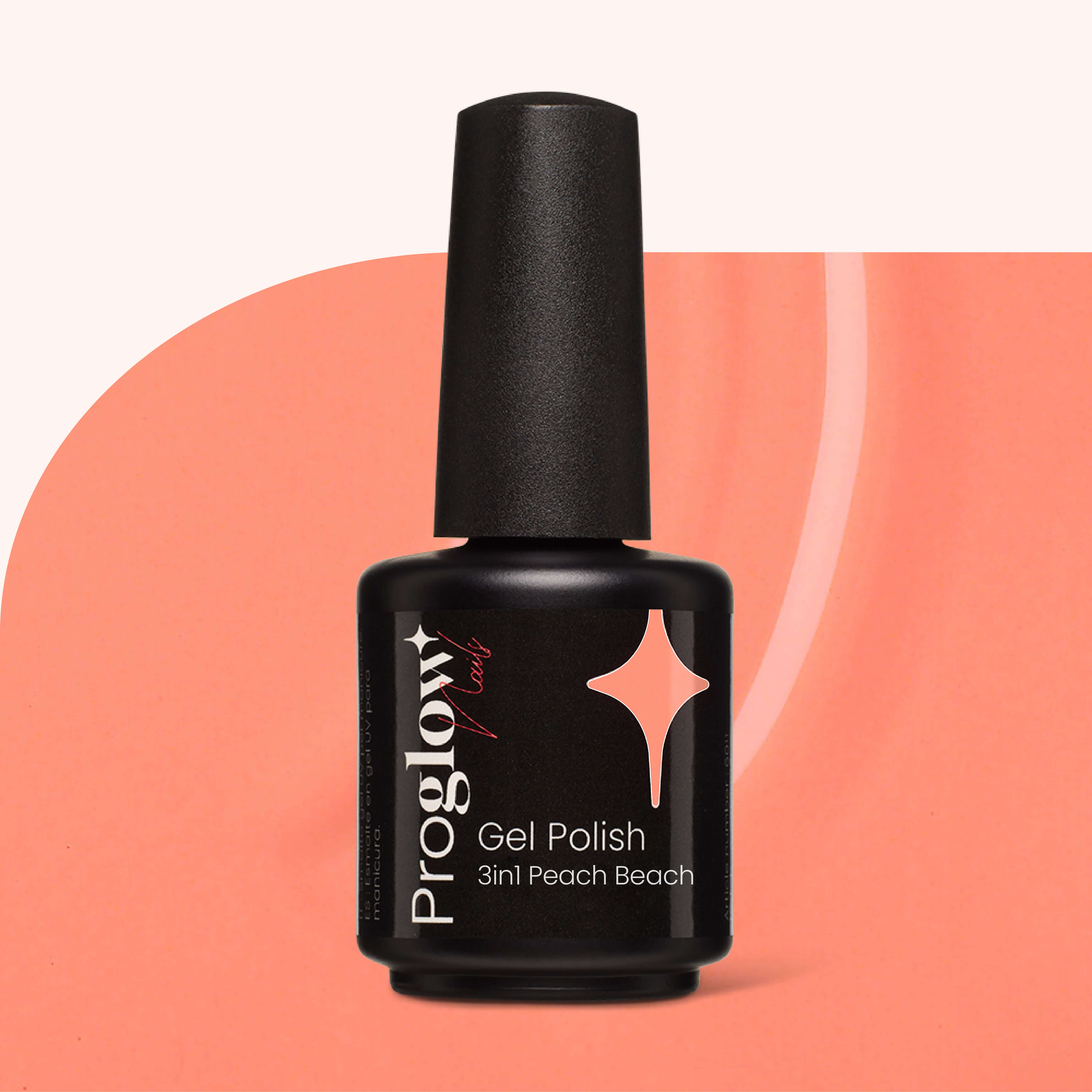 Gel Polish Shellac 3in1 No Wipe Peach Beach