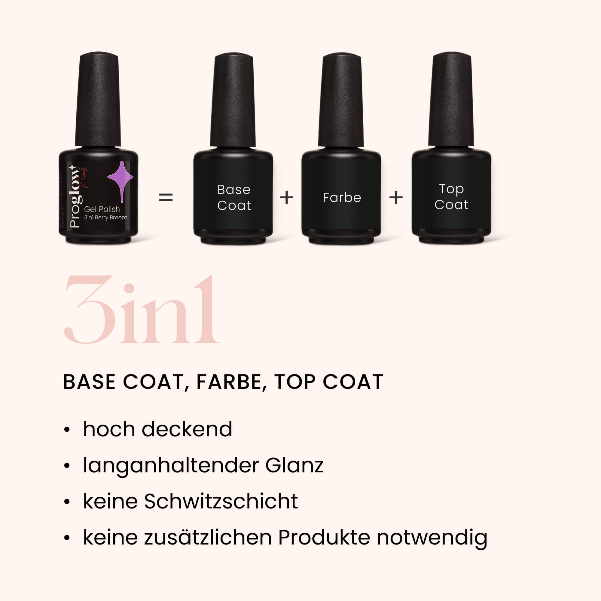 Lakier hybrydowy 3in1 No Wipe Berry Breeze
