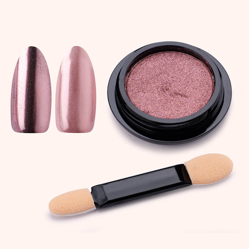 Solid Chrome Pigment Copper Pink – chromowy pigment do paznokci
