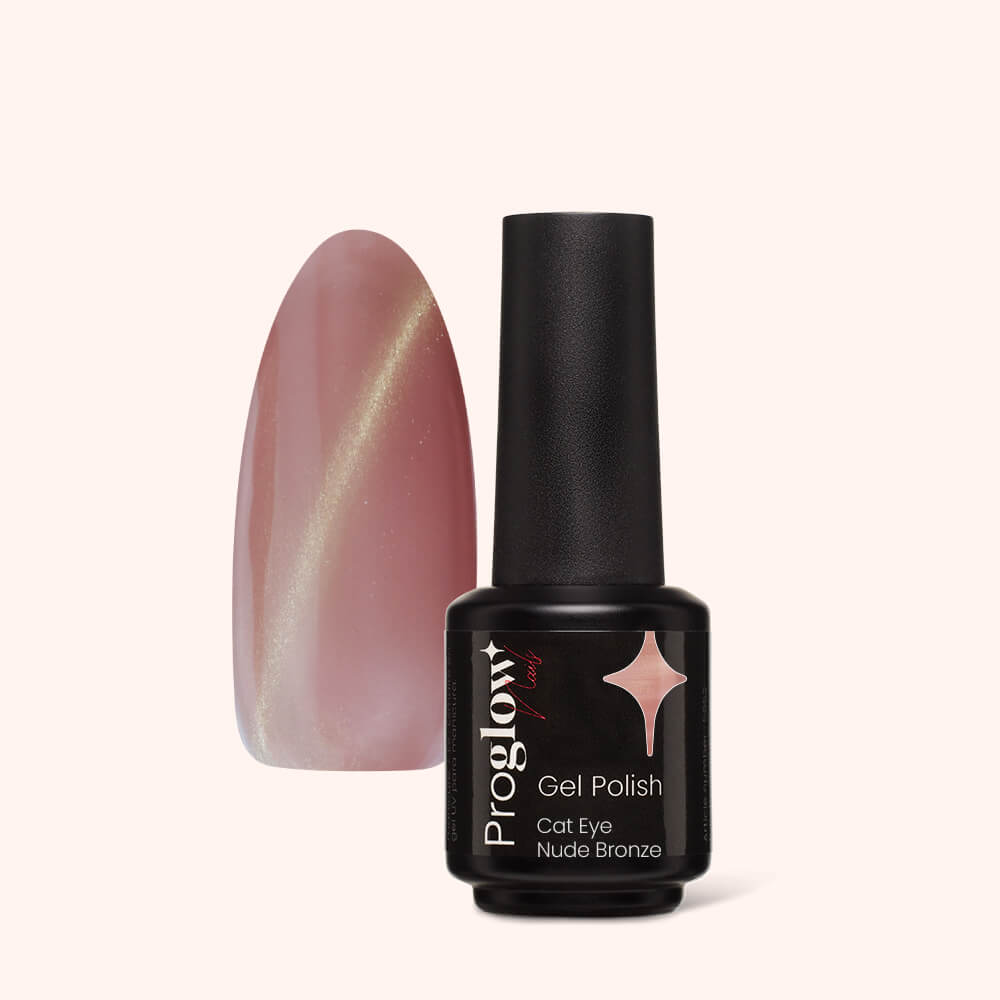 Lakier hybrydowy Cat Eye Nude Bronze