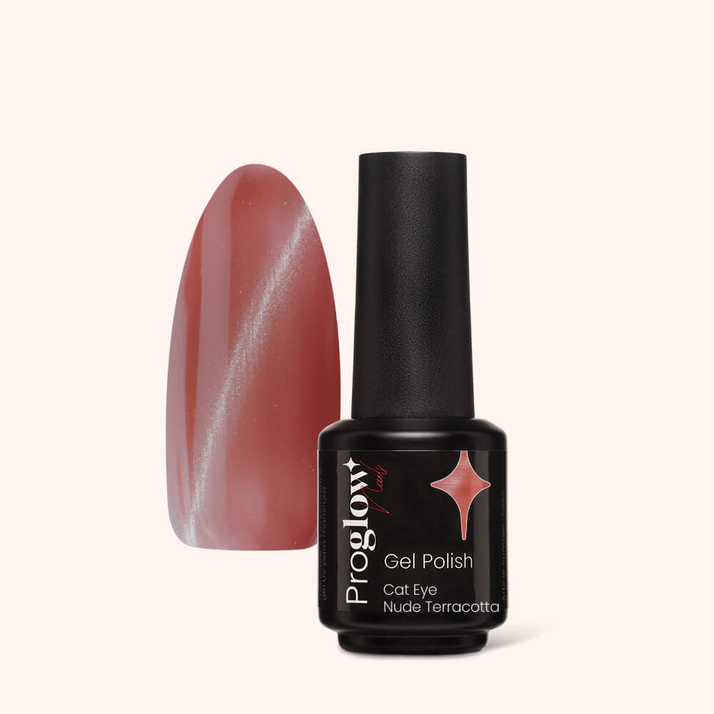 Lakier hybrydowy Cat Eye Nude Terracotta