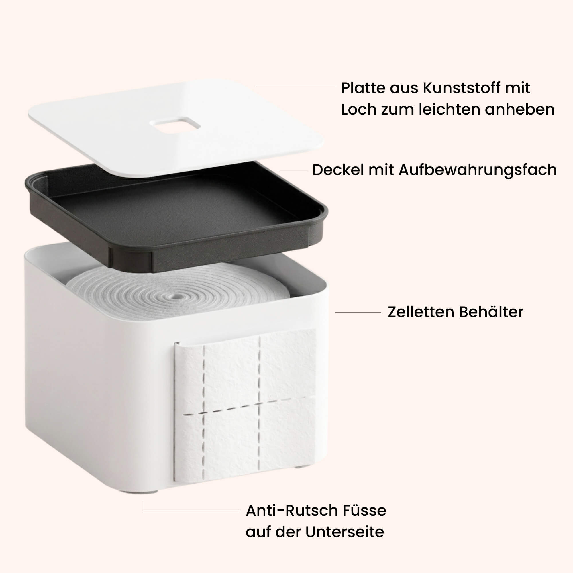 THE CUBE Zellstofftupferbox