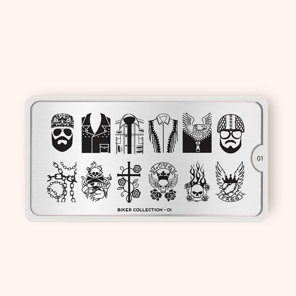 Płytka do stampingu MoYou Stamping Plate Biker 01