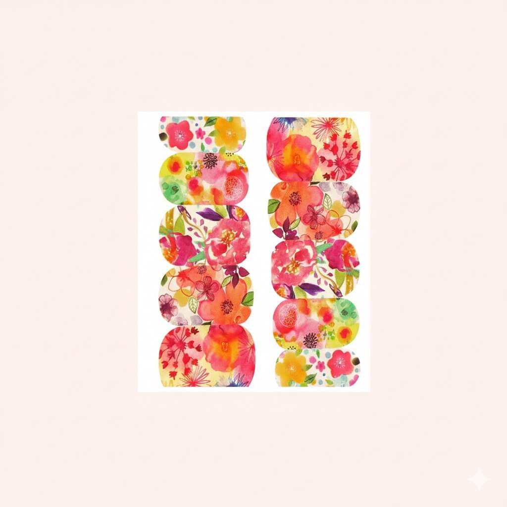 Water Decal Flowers 1 – kwiatowe naklejki wodne na paznokcie