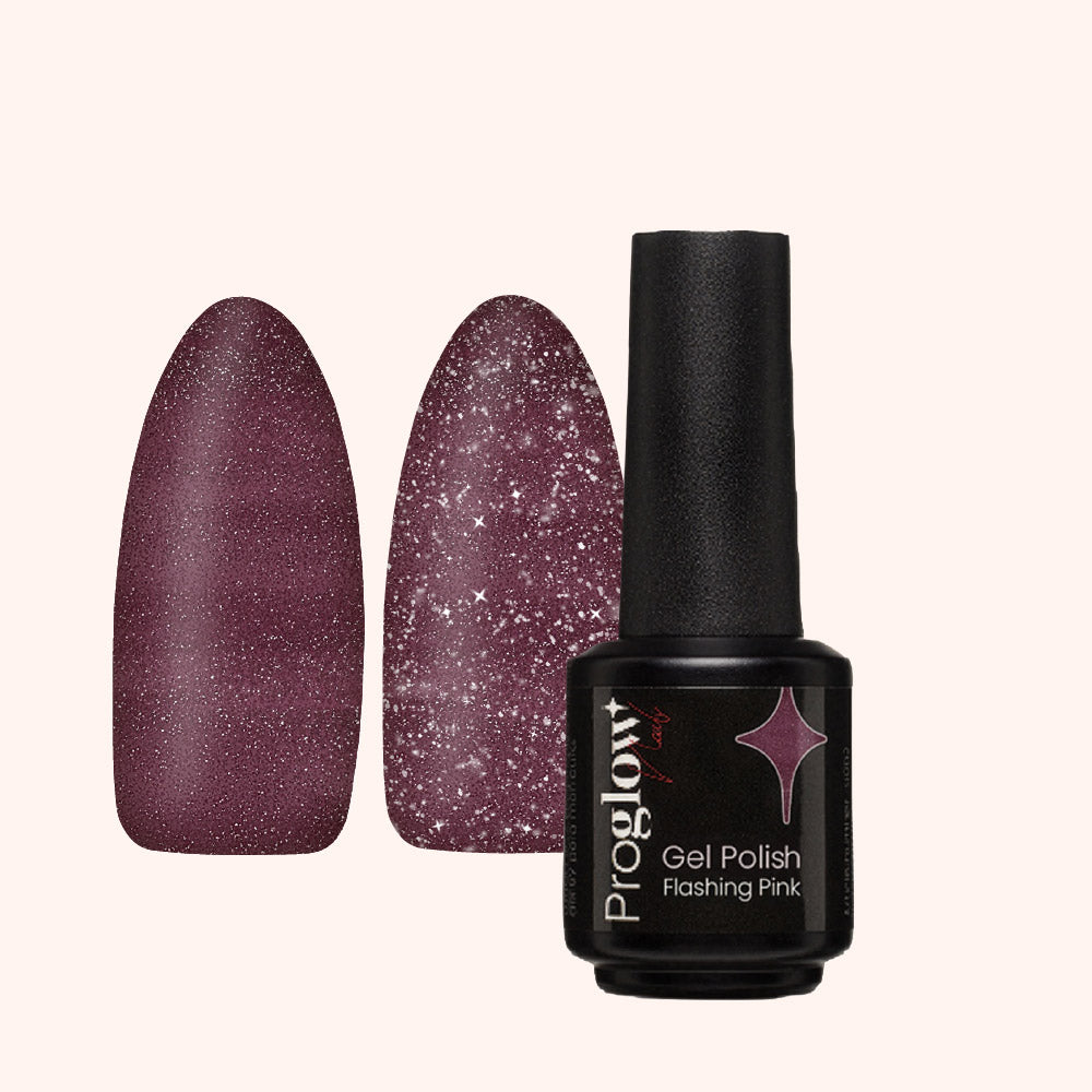 Gel Polish Shellac Flashing Pink
