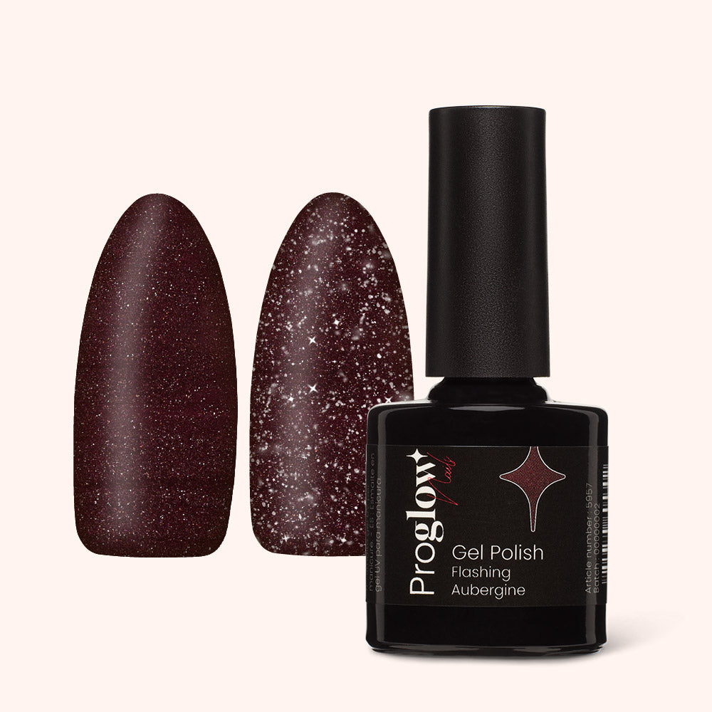 Gel Polish Shellac Flashing Aubergine