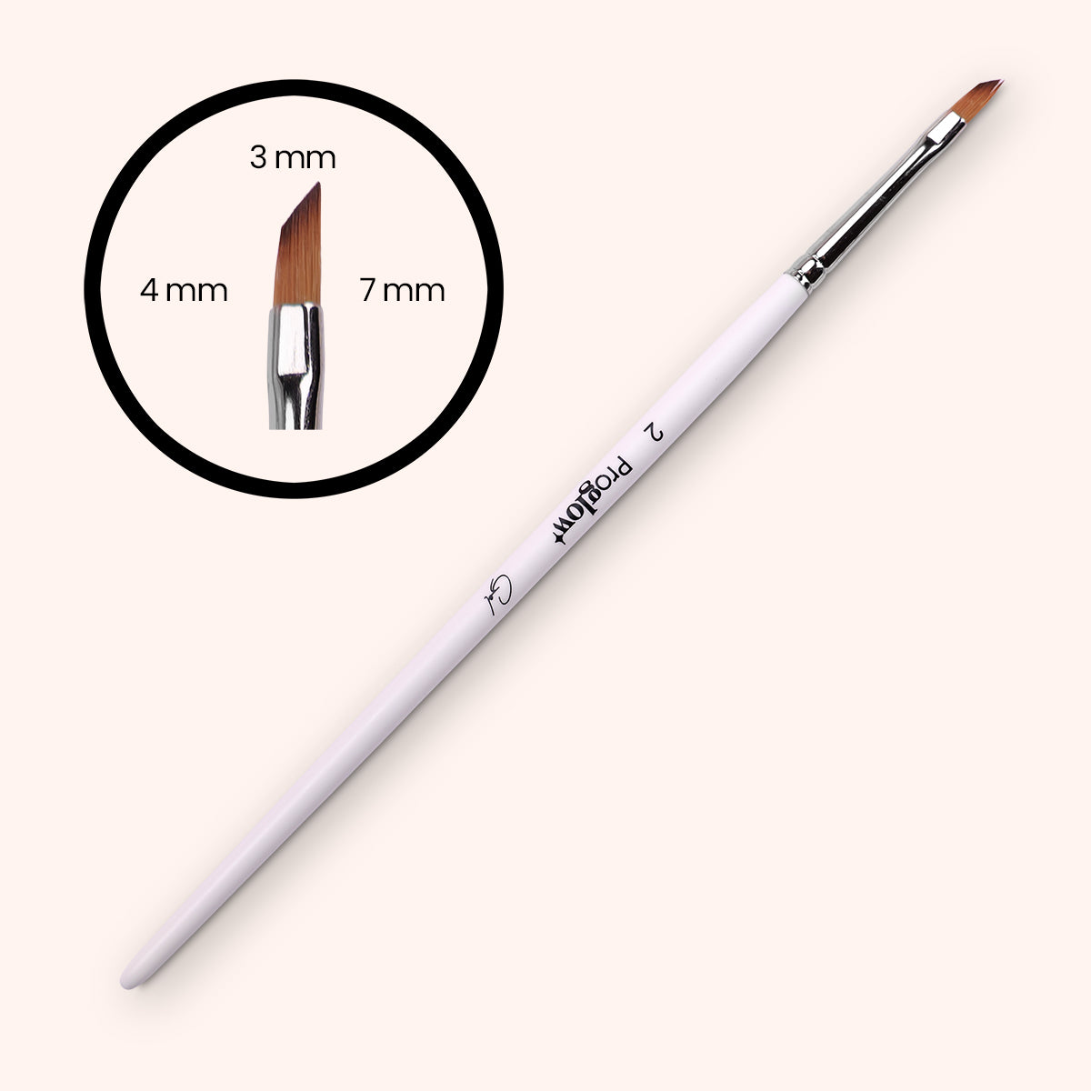 Premium One Stroke Diagonal Gel Brush n°2