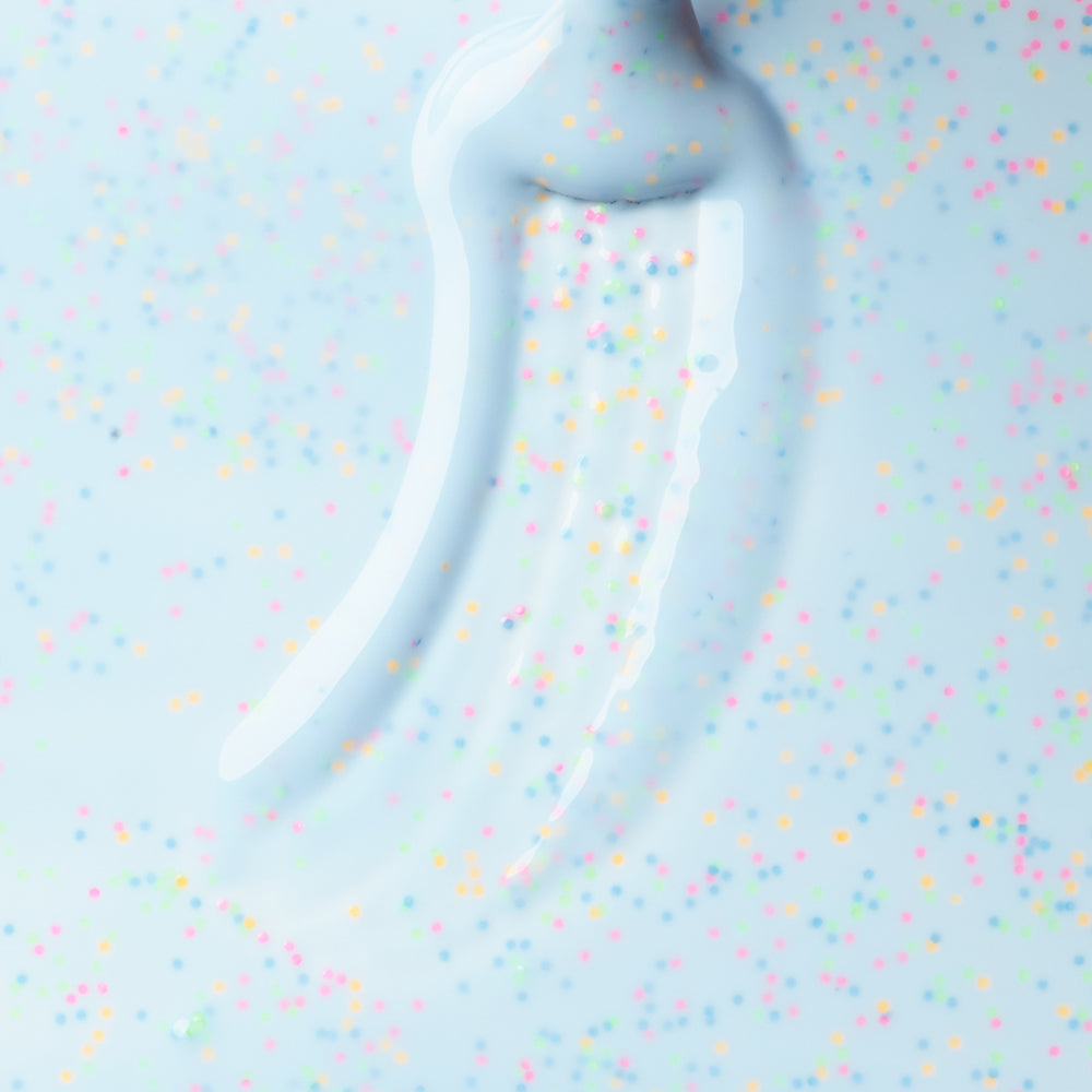 Lakier hybrydowy Creamy Blue Dots