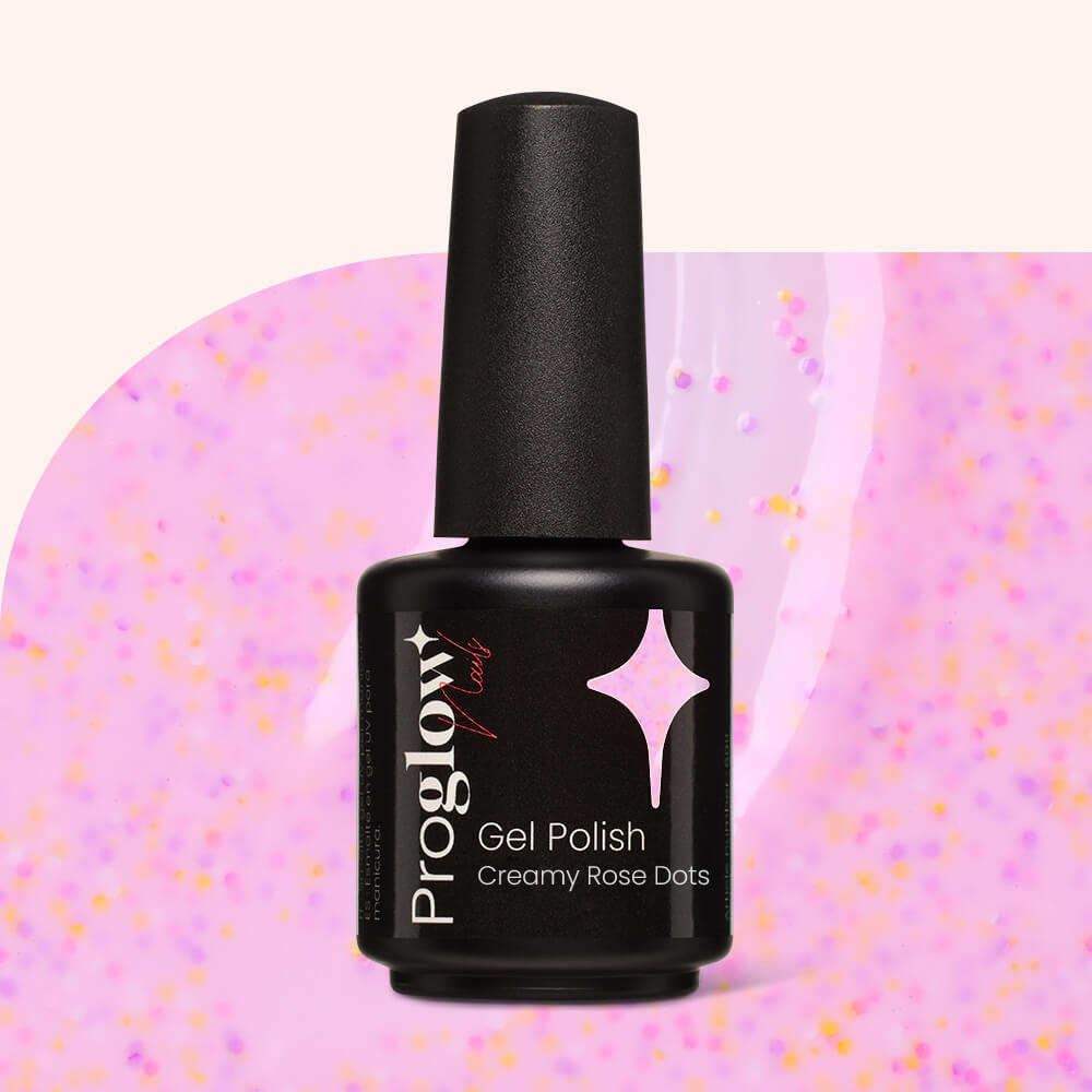 Lakier hybrydowy Creamy Rose Dots