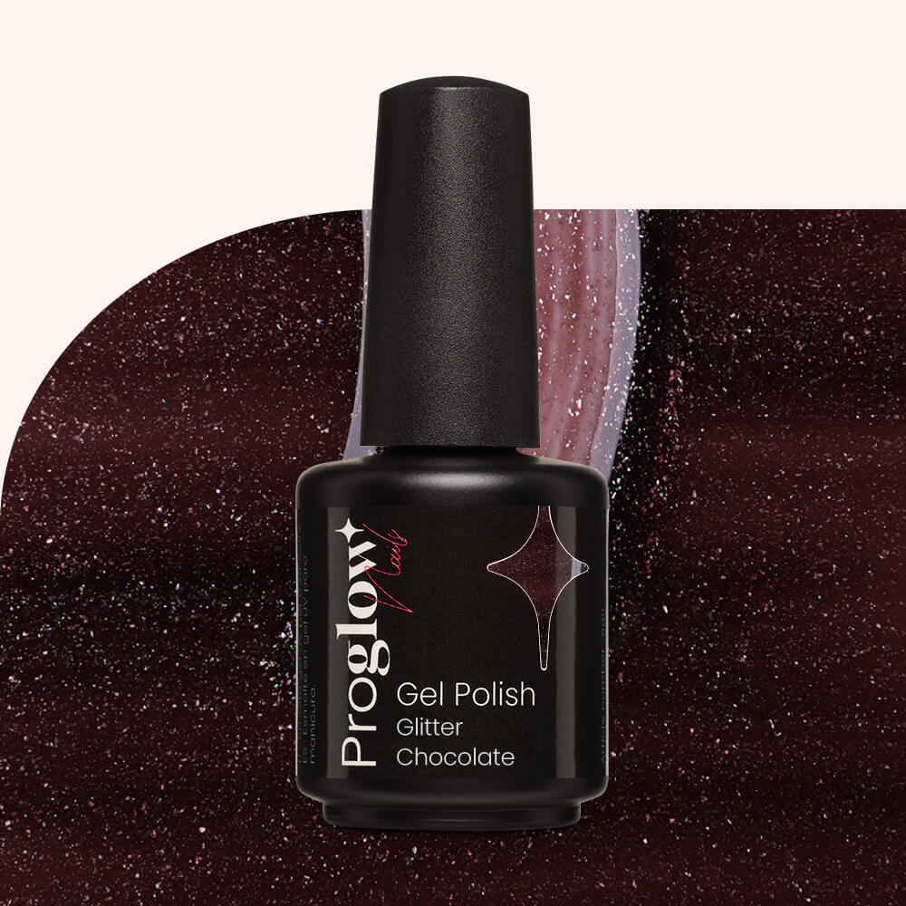 Lakier hybrydowy Glitter Chocolate