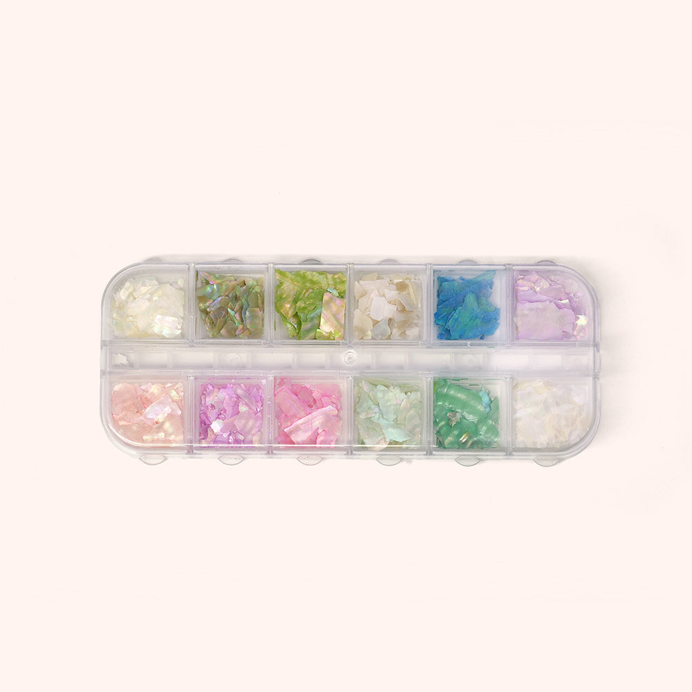 Color Seashell Flakes – pastelowe płatki muszli do nail art