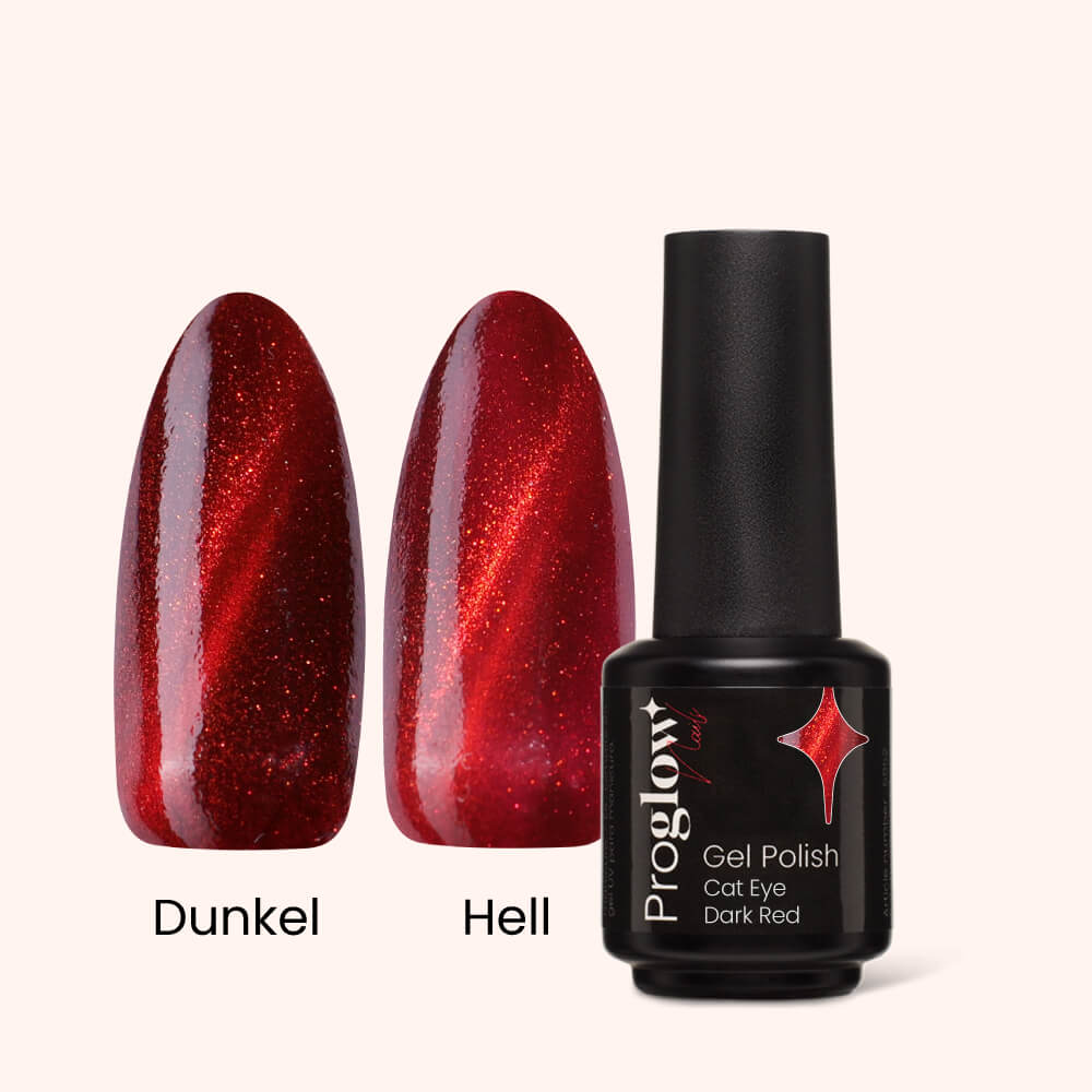 Lakier hybrydowy Cat Eye Dark Red