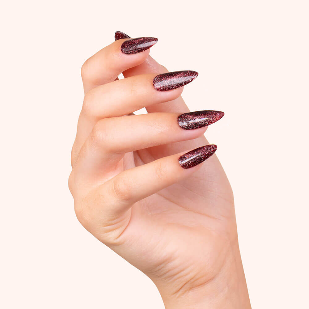 Lakier hybrydowy Flashing Cat Eye Merlot