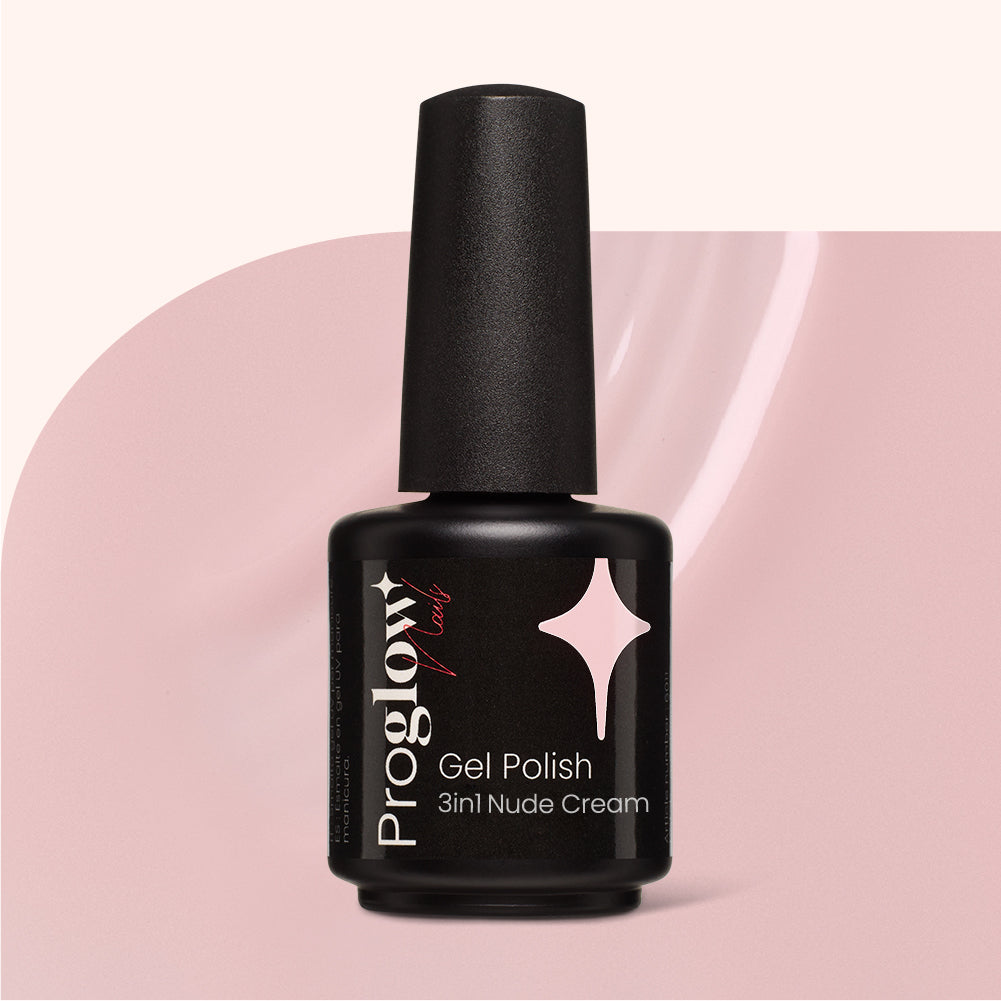 Gel Polish Shellac 3in1 No Wipe Nude Cream