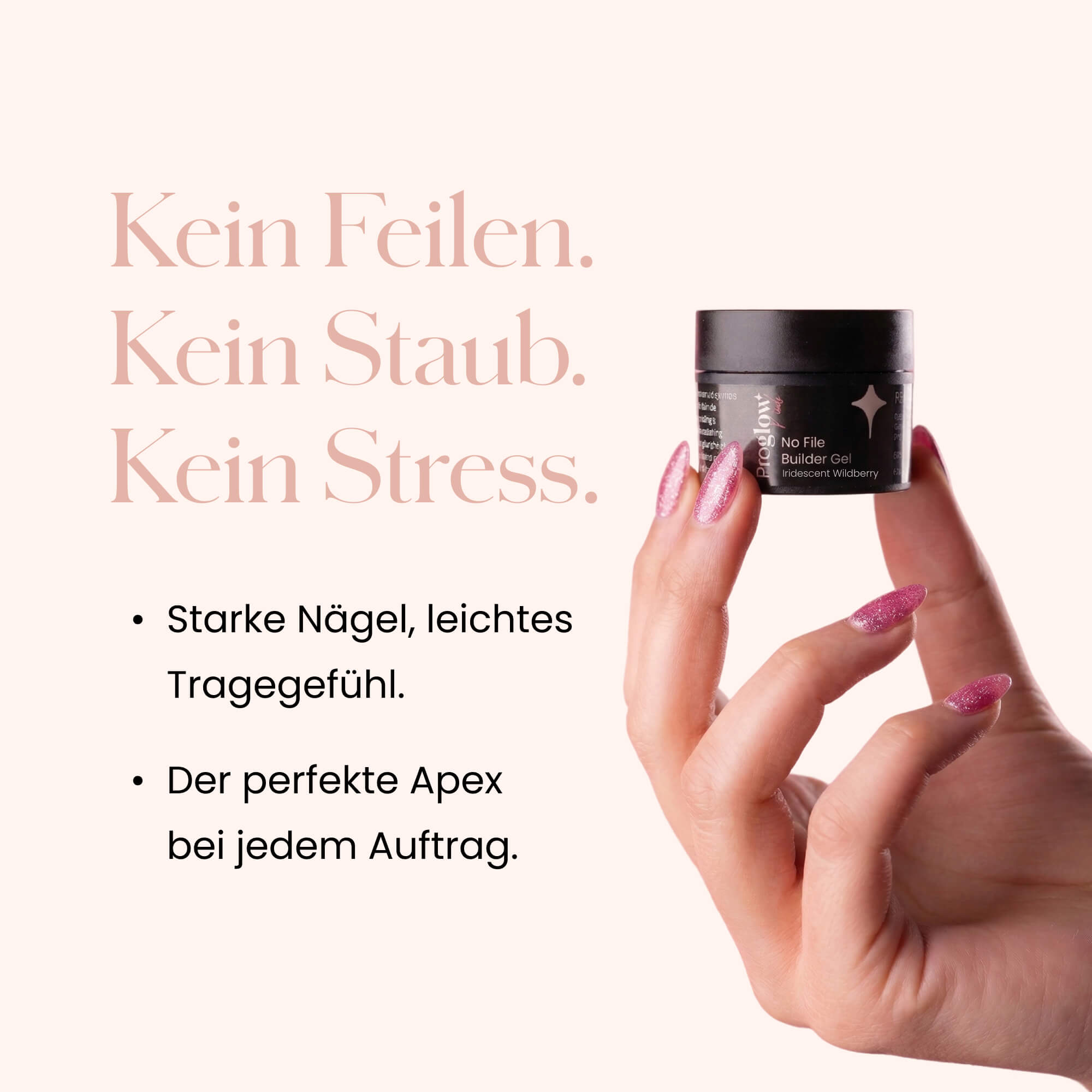 No File Builder Gel Iridescent Wildberry