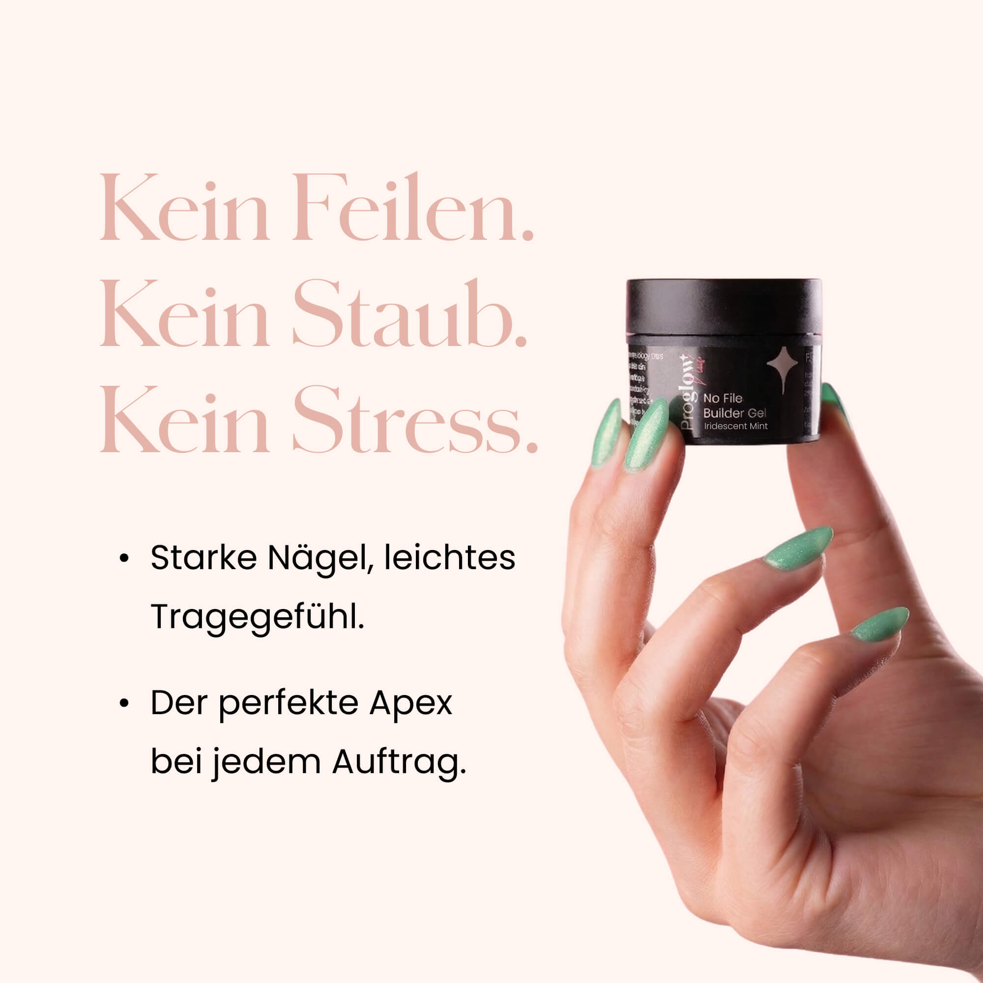 No File Builder Gel Iridescent Mint