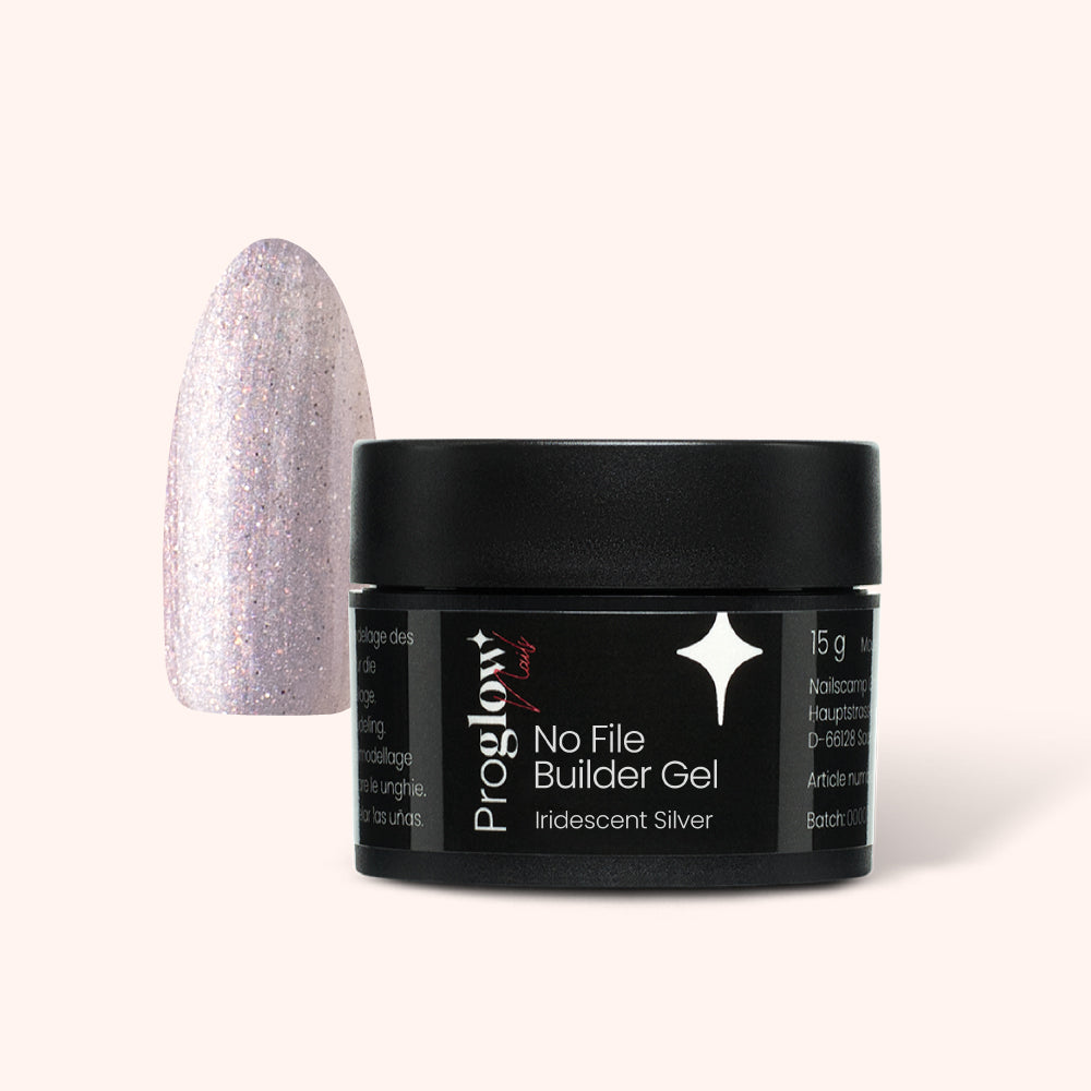 No File Builder Gel Iridescent Silver