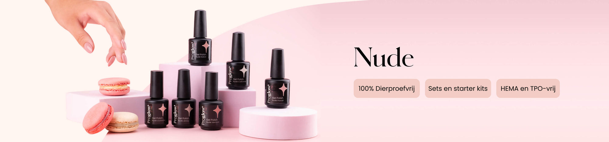 Nude-Gele und Shellacs