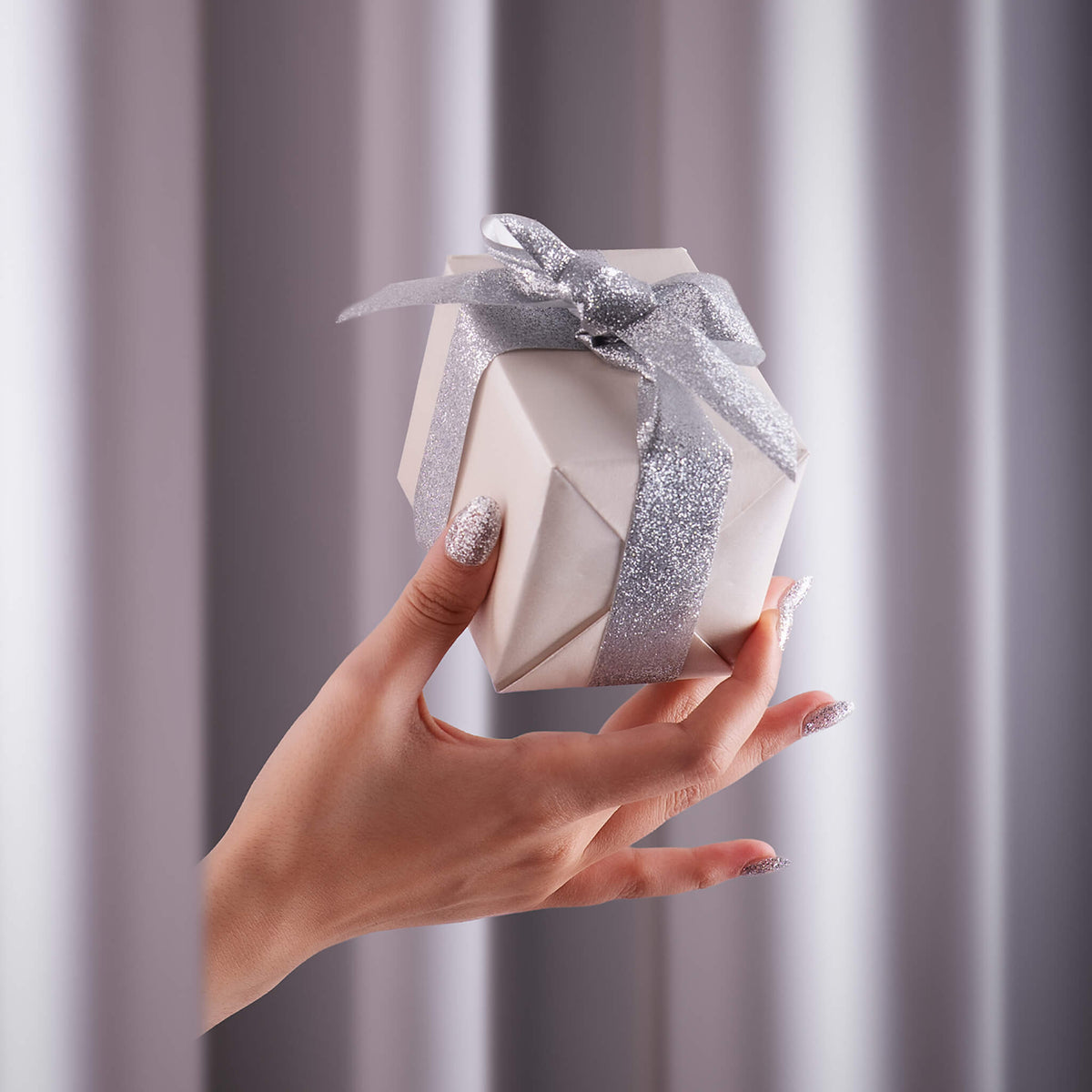 Silber Weihnachtsnägel von Proglow 2026
