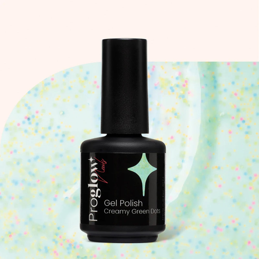Lakier hybrydowy Creamy Green Dots