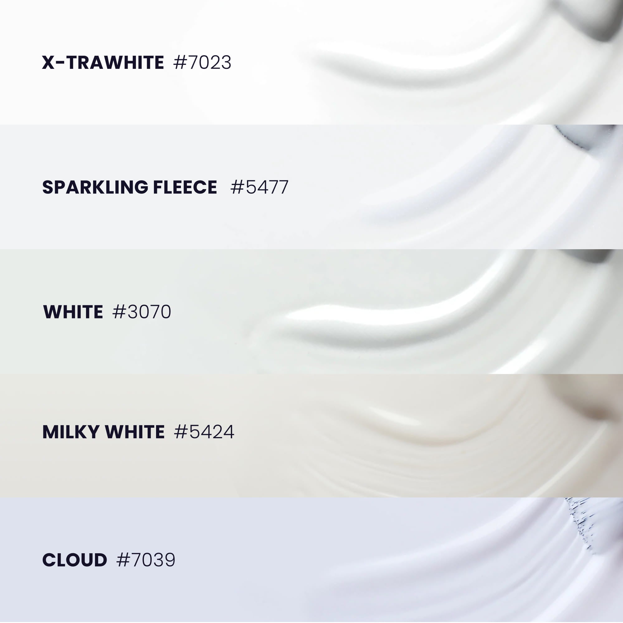 Lakier hybrydowy Milky-White